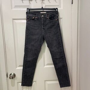 Levi's High Rise Jeans in Dark Gray